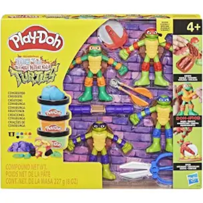 PD PLAYDOH TMNT COWABUNGA CREATIONS