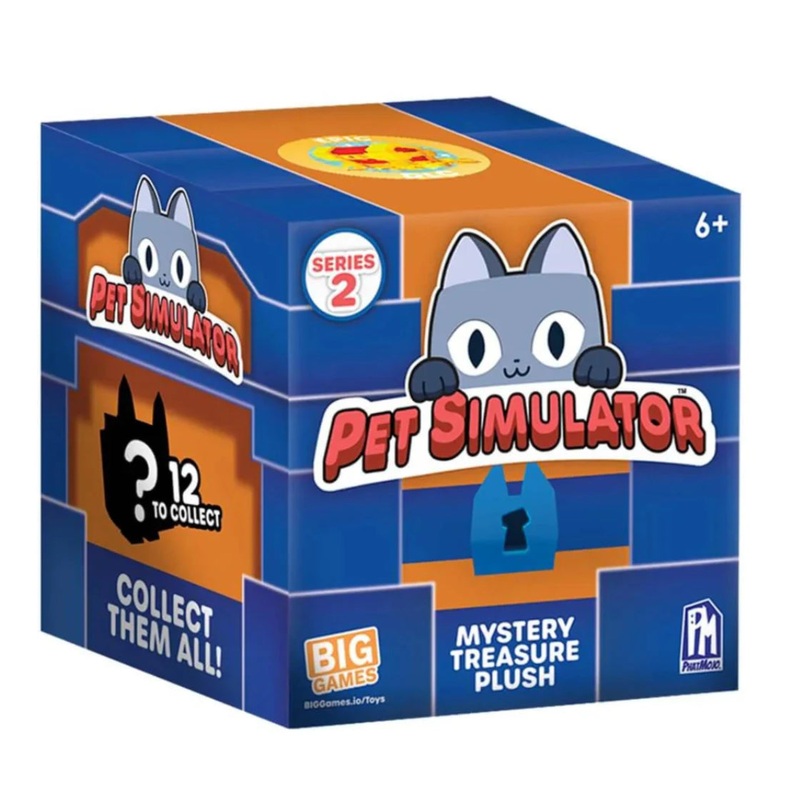 PETSIM 4" PLUSH IN TREAASURE CHEST S2