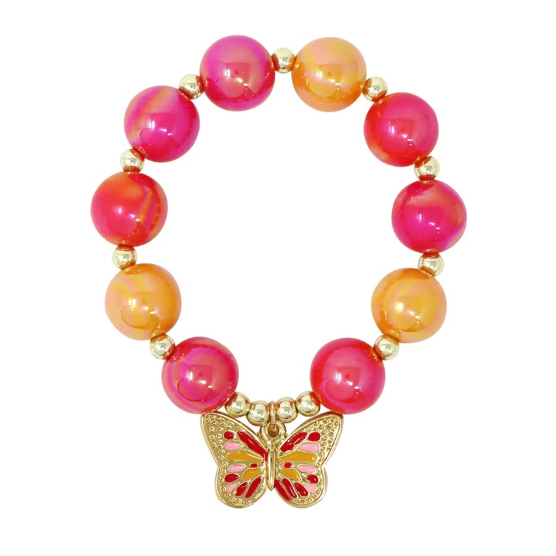 P/Pop Bcm127 Vibrant Butterfly Bracelet