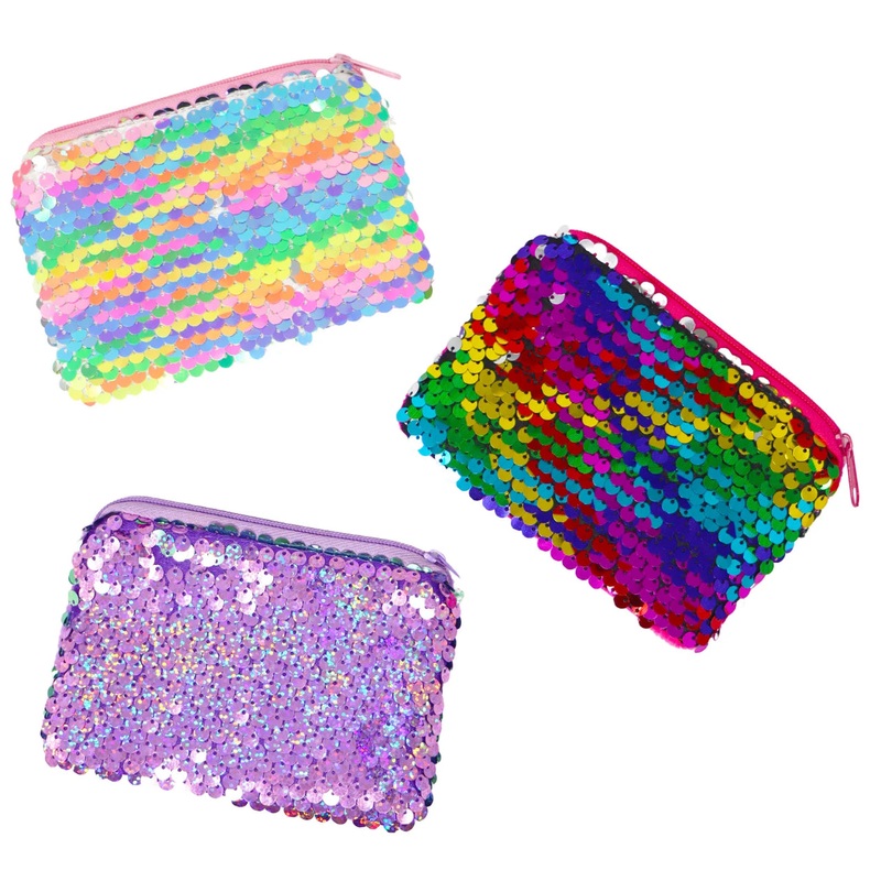 P/POP CAG001 SEQUIN COIN PURSE AST