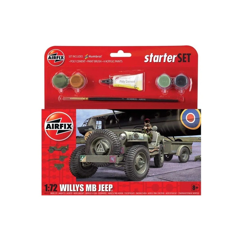 AIRFIX 1:72 STARTER WILLY'S MB JEEP