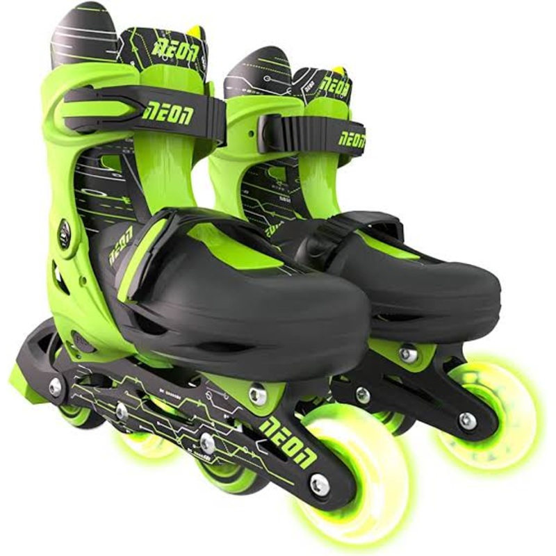Neon Combo Skates Black/Green