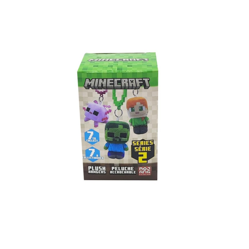 MINECRAFT 3.5" PLUSH BACKPACK HANGERS S1