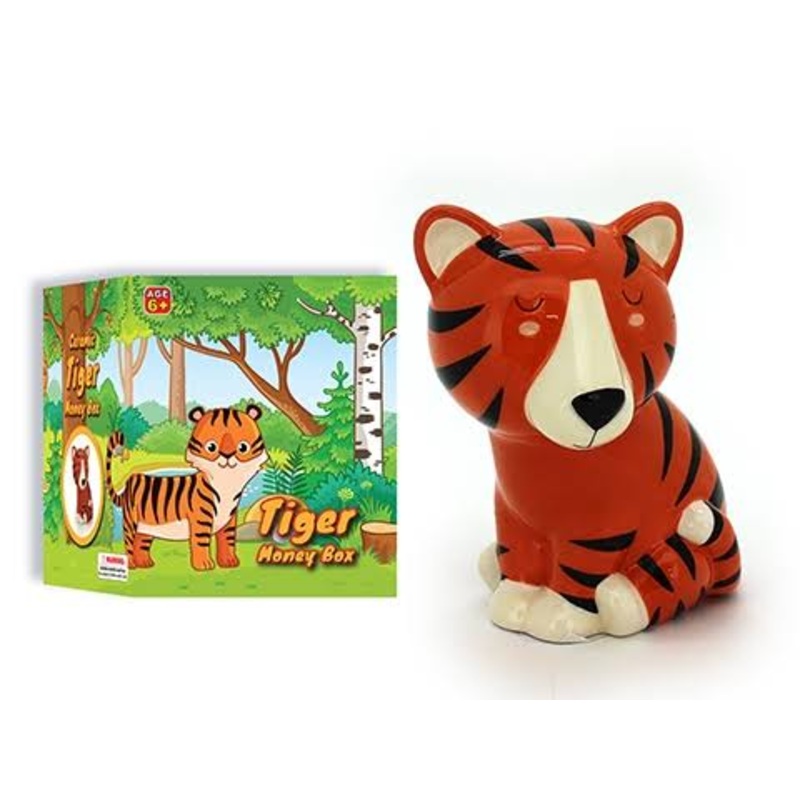 MONEY BOX SITTING TIGER