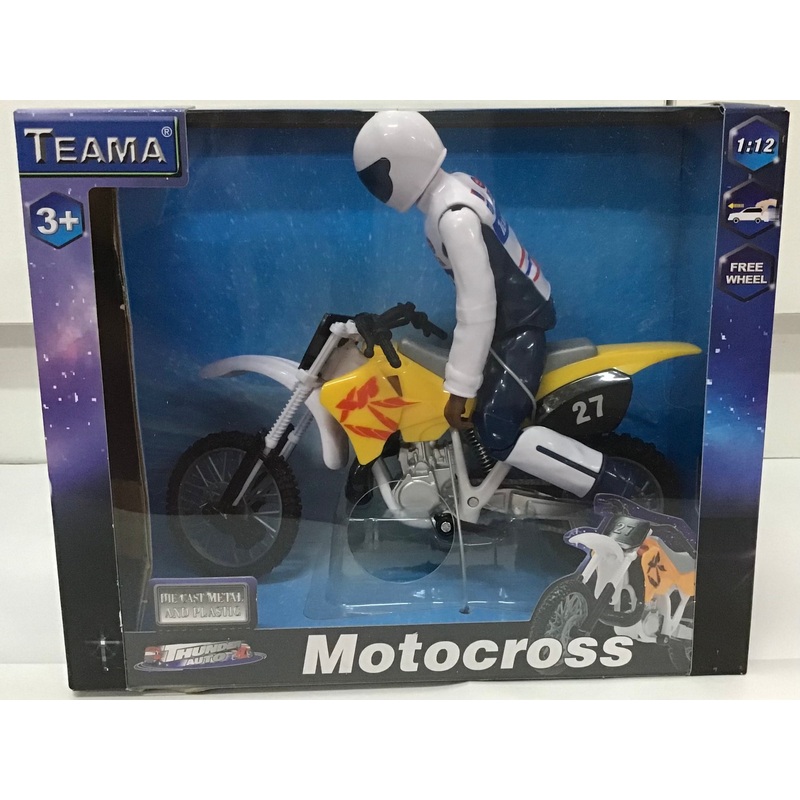 MOTORCROSS DIRT BIKE WITH RIDER