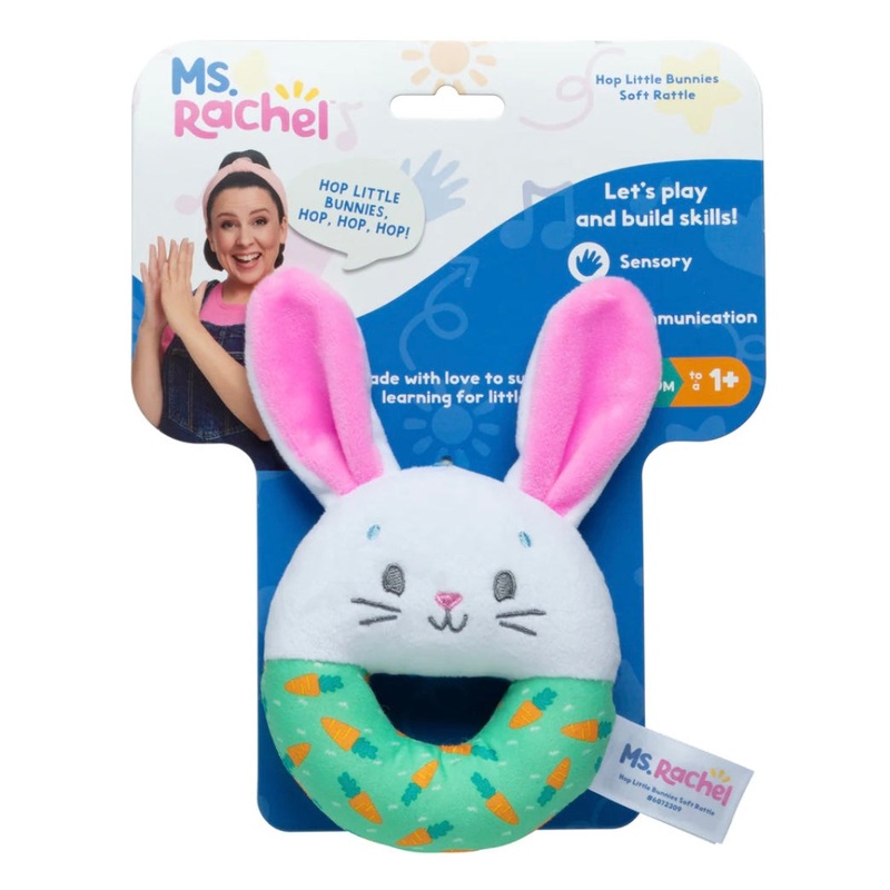 MS RACHEL HOP LITTLE BUNNIES SOFT RATTLE