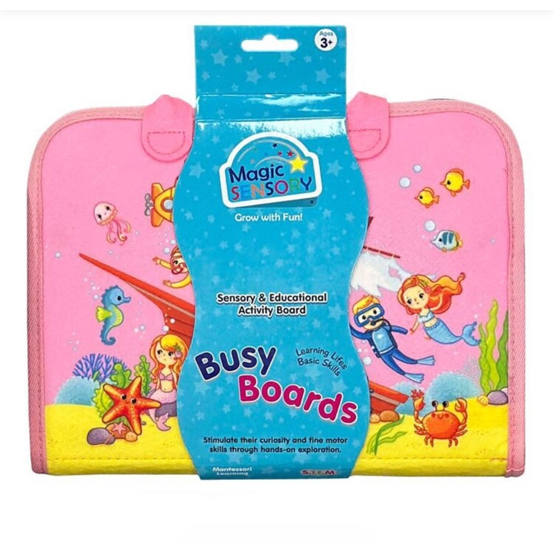 MAGIC SENSORY BUSY BOARDS PINK