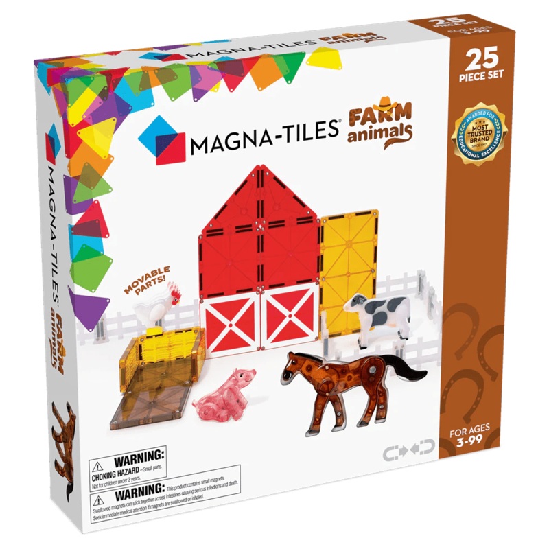 MAGNA TILES FARM ANIMALS 25P