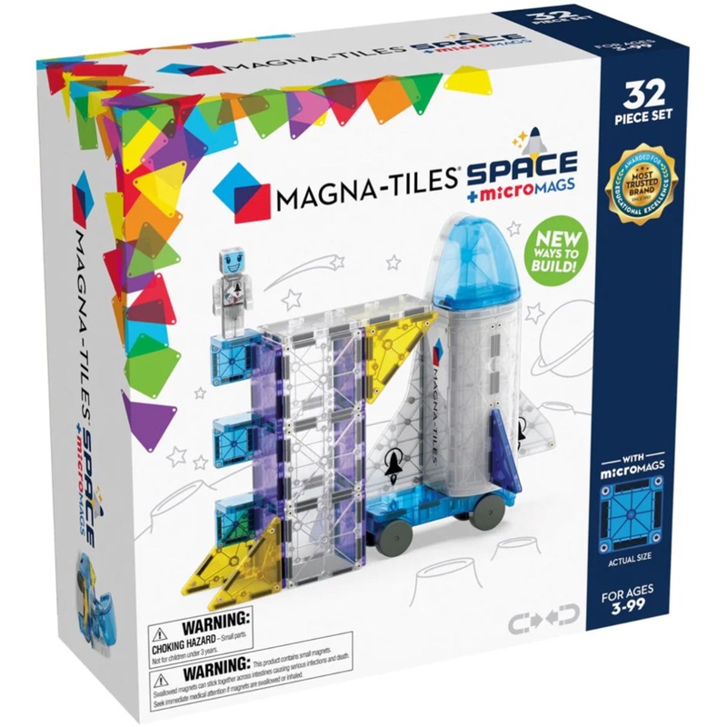 MAGNA TILES SPACE & MICRO MAGS 32 PC