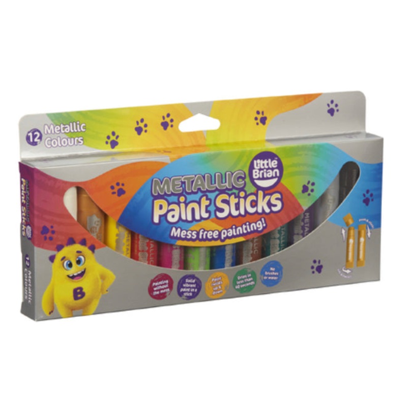 LITTLE BRIAN PAINT STICKS METALLIC 12 PK