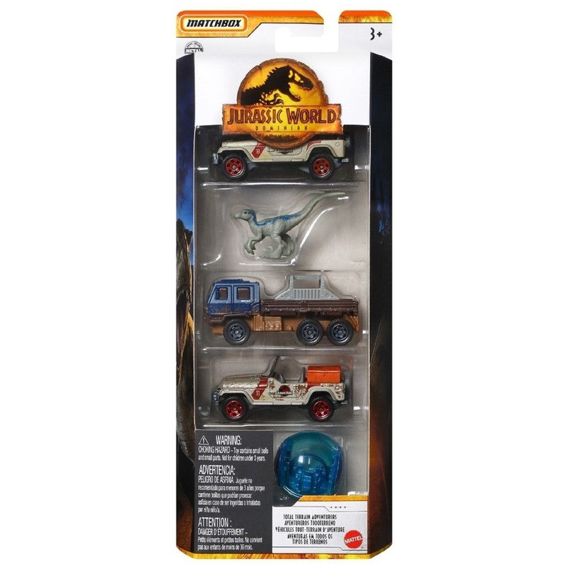M/Box 5 Pk Jurassic World Ast