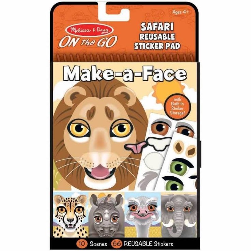 M&D On The Go Reusable Stickers Safari