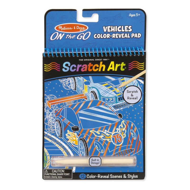 M&D On The Go Scratch Art Vehicles