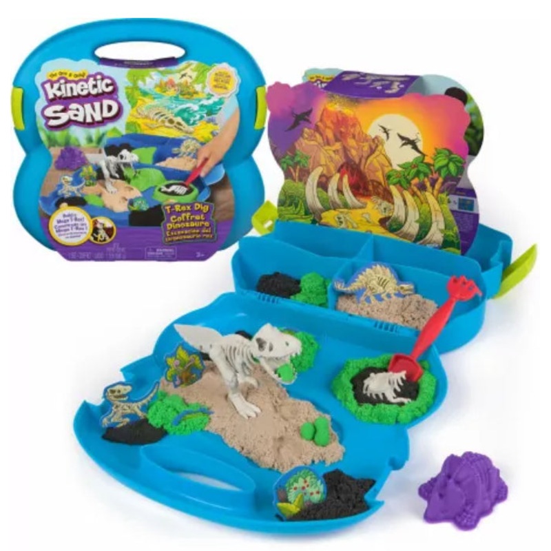 KINETIC SAND TREX DIG IN CASE