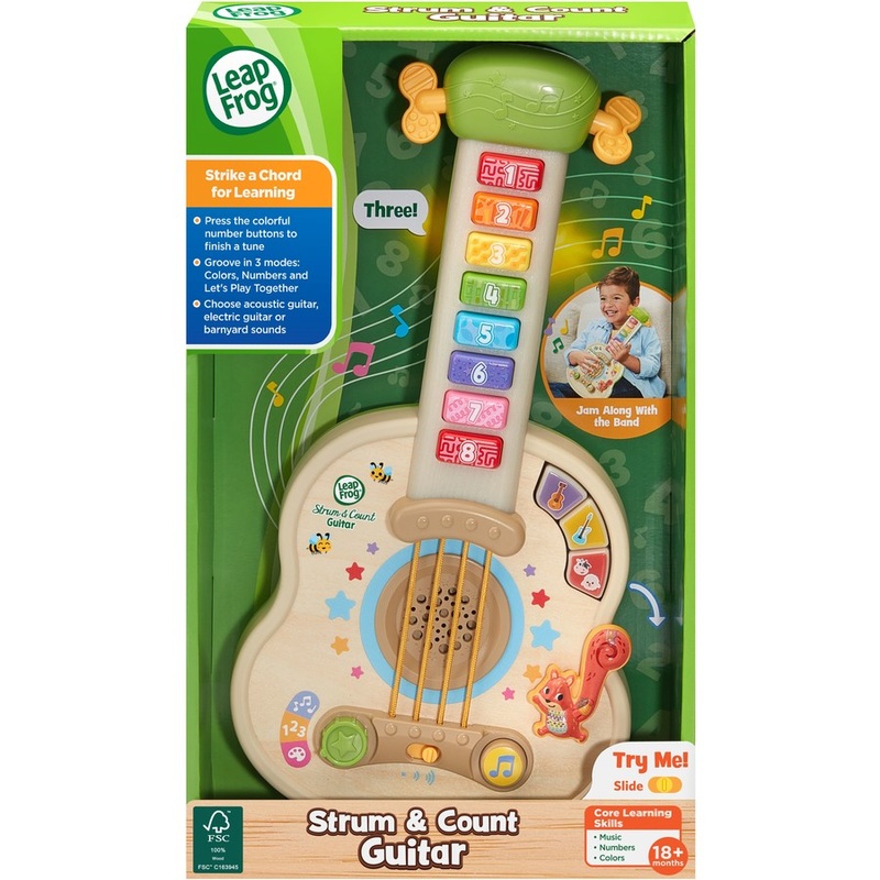L/F STRUM & COUNT WOODEN GUITAR
