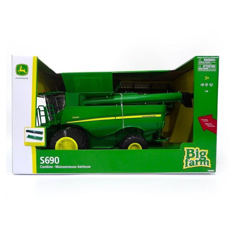 JD 1:16 S690 COMBINE WITH CORN