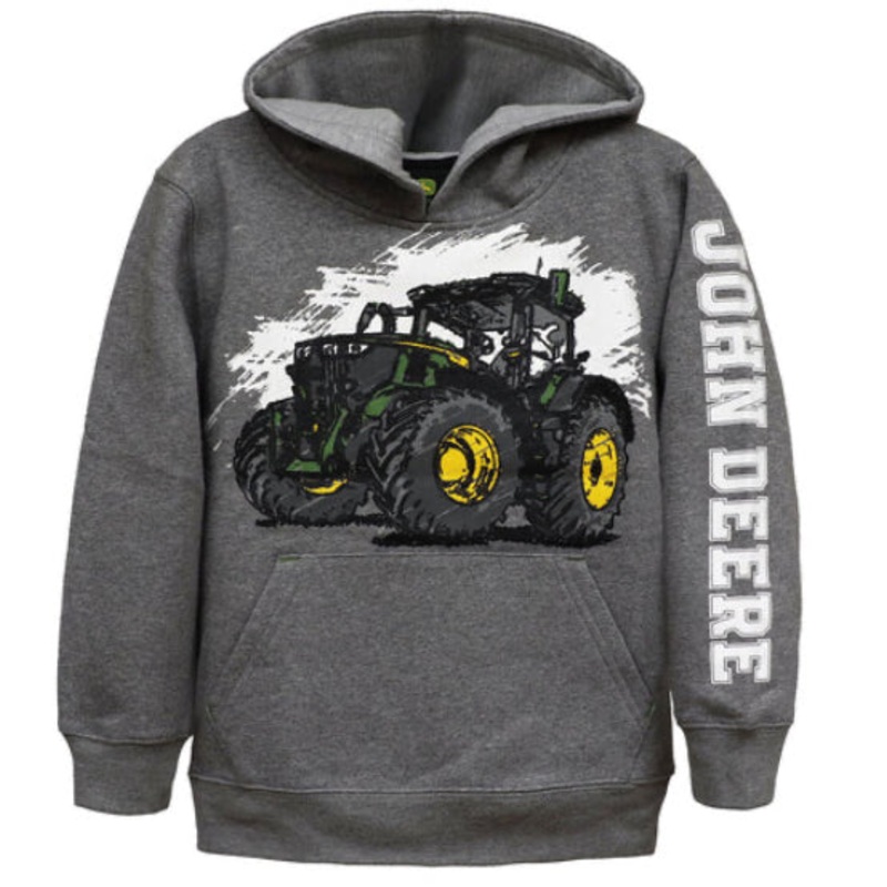 JD FLEECE HOODIE SKETCH TRACTOR CHILD 5