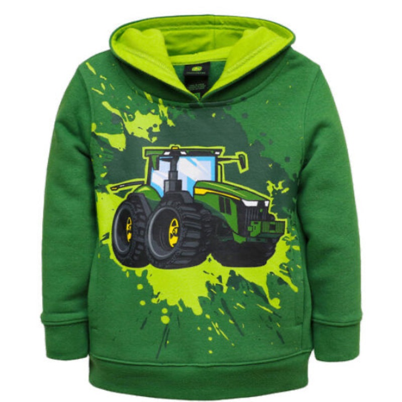JD FLEECE HOODIE SPLASH TRACTOR TOD 2