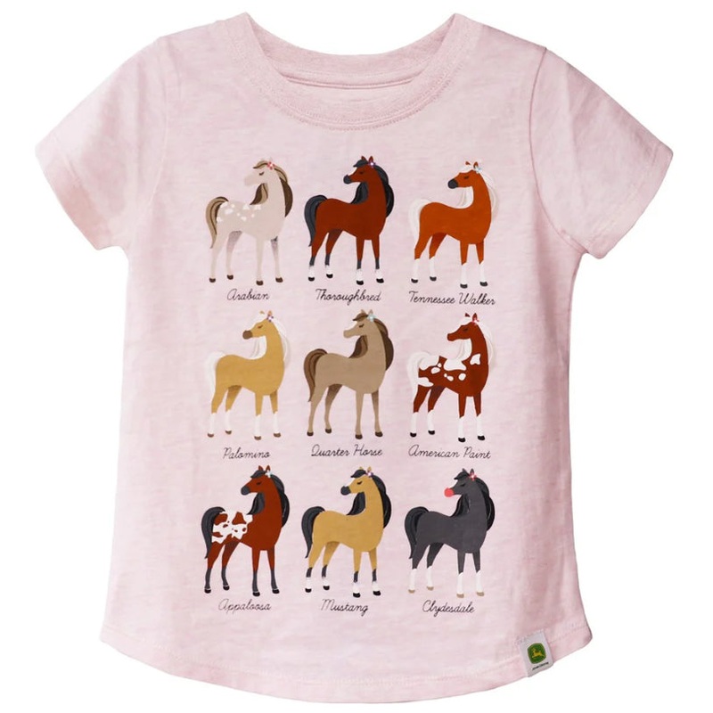JD T-SHIRT HORSE BREADS PINK TOD 3