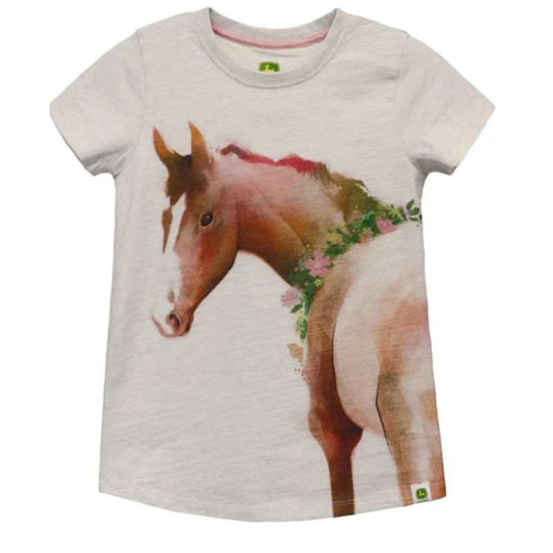 JD T-SHIRT HORSE TEE CREAM YOUTH 12