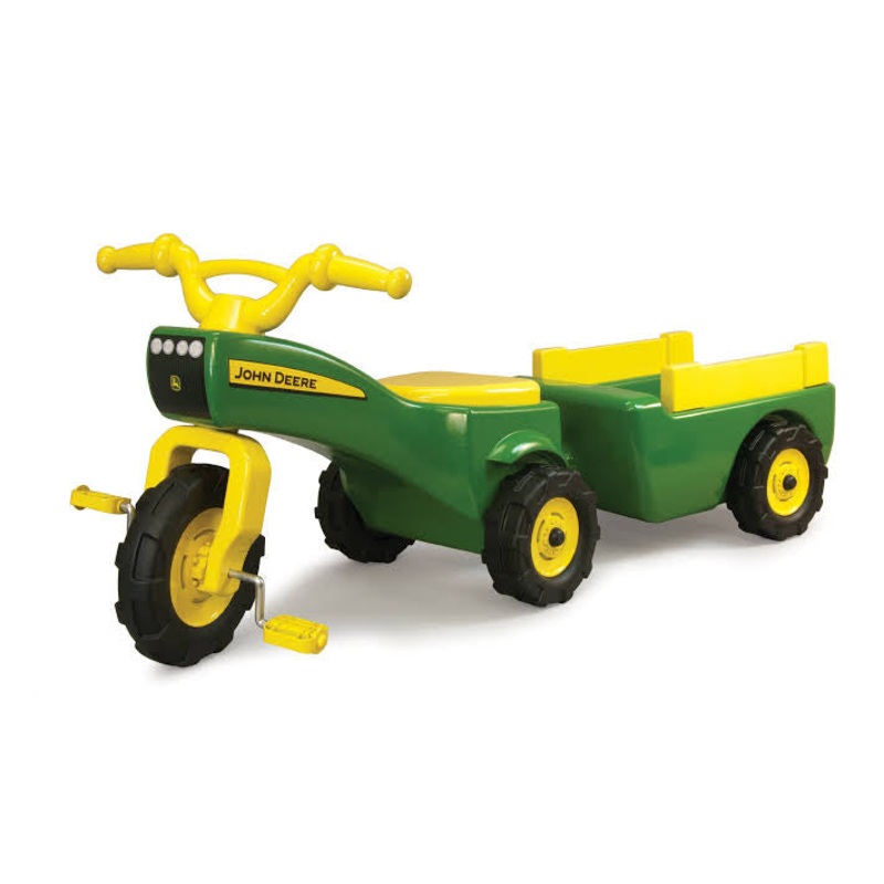 JD TRIKE AND WAGON RIDE ON