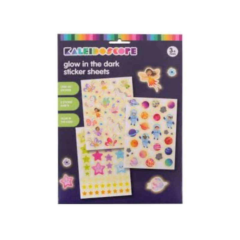 KAL GLOW STICKER SHEETS