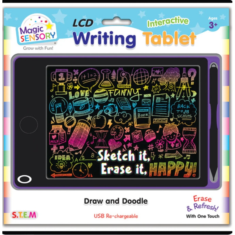 INTERACT LCD WRITING TABLET PURPLE ART