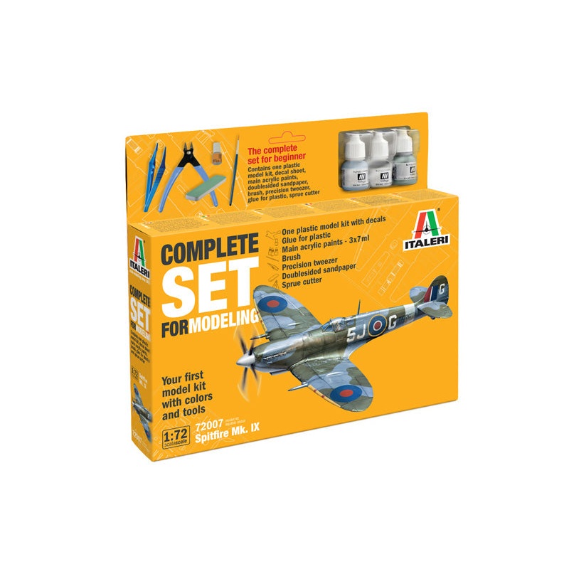 ITALERI 1:72 MODEL SET SPITFIRE MK.IX