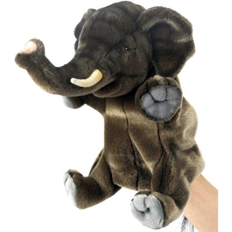 Hansa Puppet Elephant Brown
