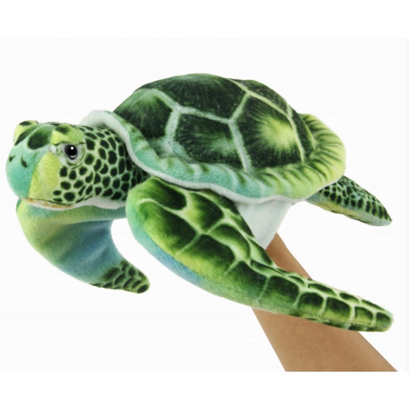 HANSA PUPPET GREEN TURTLE