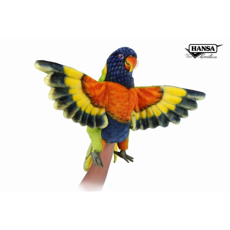 HANSA PUPPET RAINBOW LORIKEET