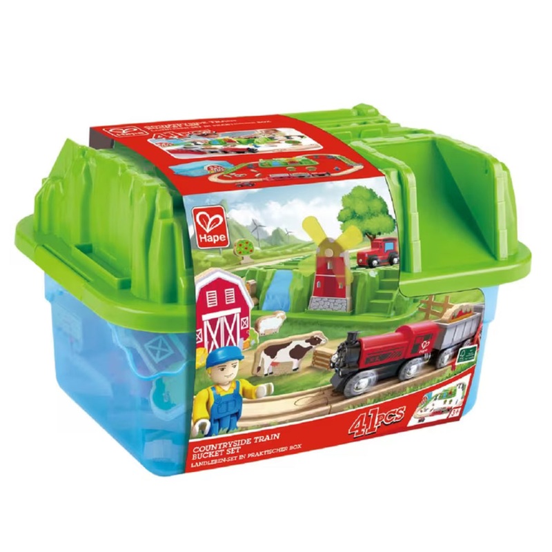 HAPE COUNTRYSIDE TRAIN BUCKET SET