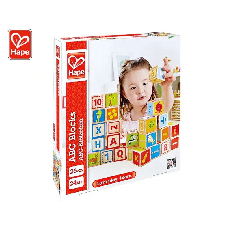 HAPE WOODEN ABC BLOCKS