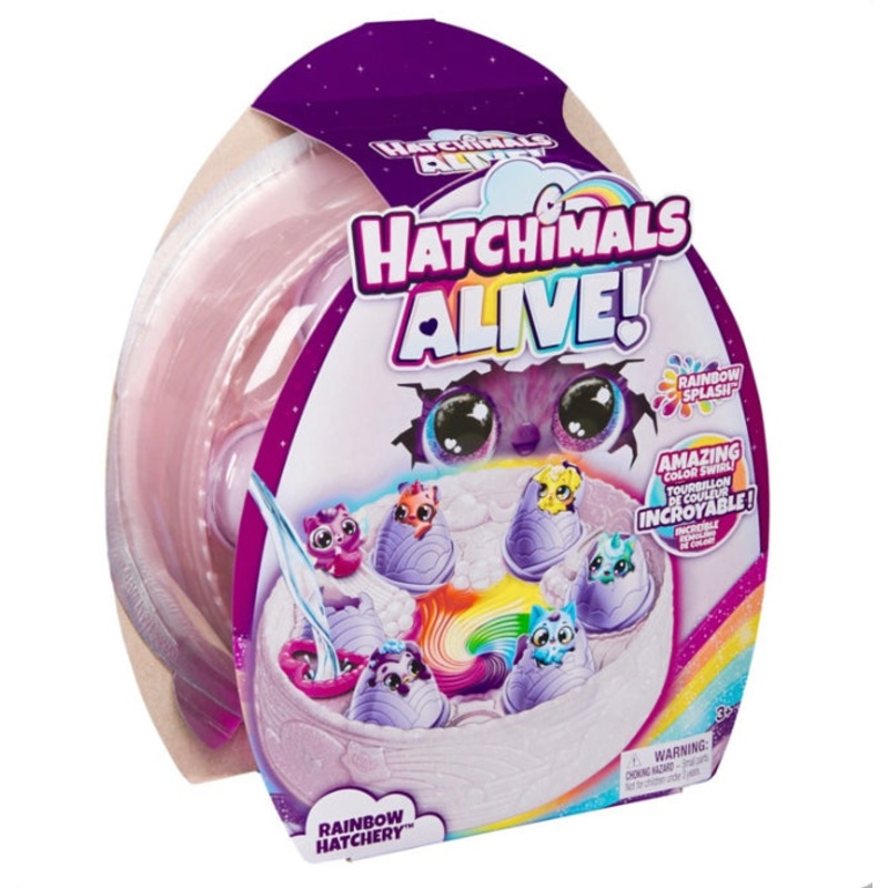 HATCHIMALS ALIVE RAINBOW HATCHERY P/SET