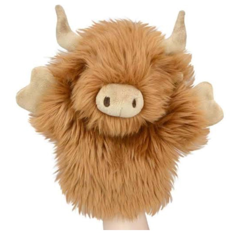 Hand Puppet Highland Cow