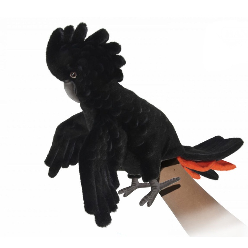 HANSA PUPPET BLACK COCKATOO