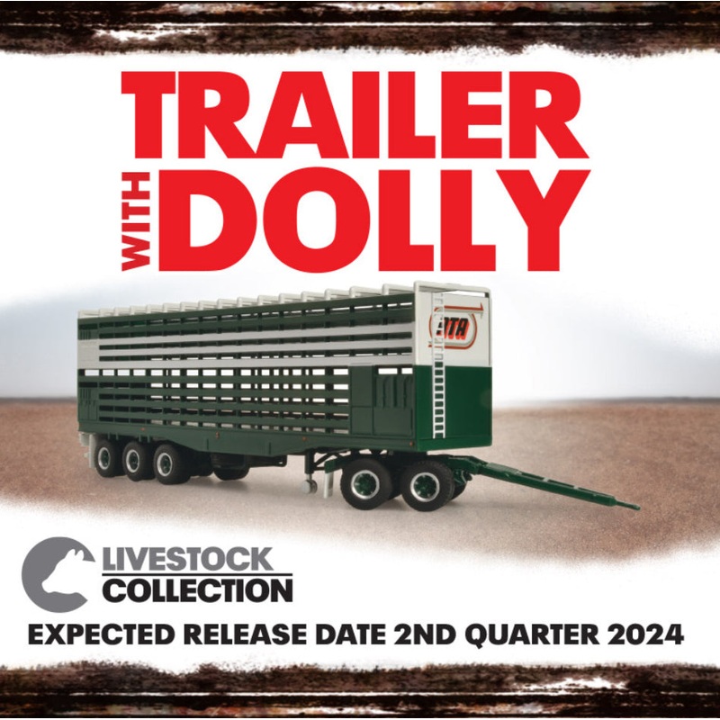 1:64 Highway Rep Livestock Trailer/Dolly