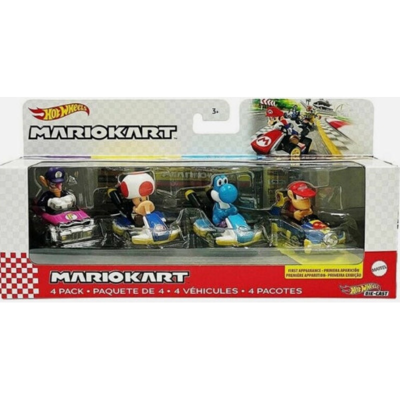 H/W MARIO KART 4PK AST