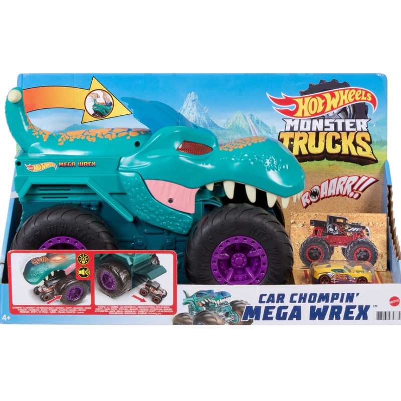 H/W MONSTER JAM CAR CHOMPIN MEGA WREX