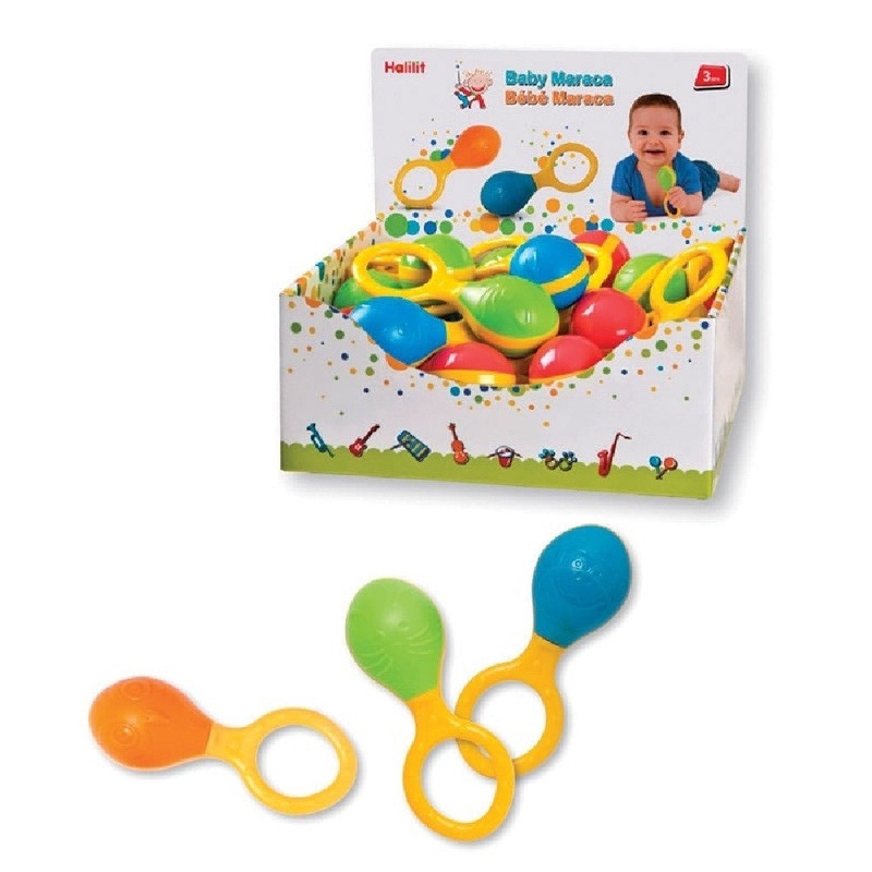 HALILIT BABY MARACA ANIMAL FACE