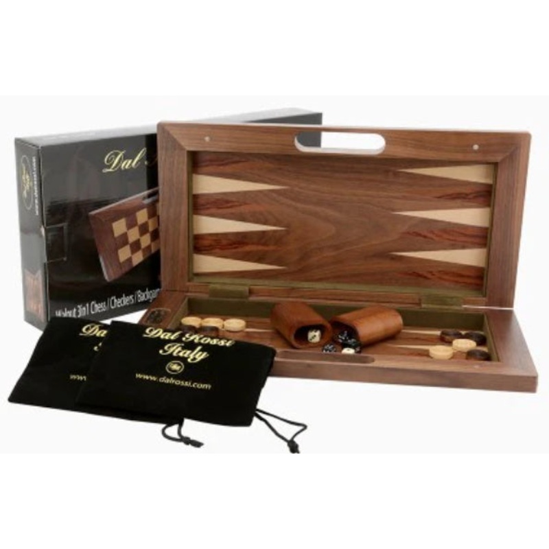 Game Walnut 3 In 1 Chess/Check/Backgam