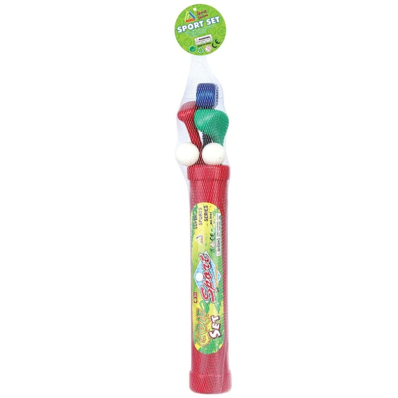 GOLF SET IN PLASTIC CADDY BAG