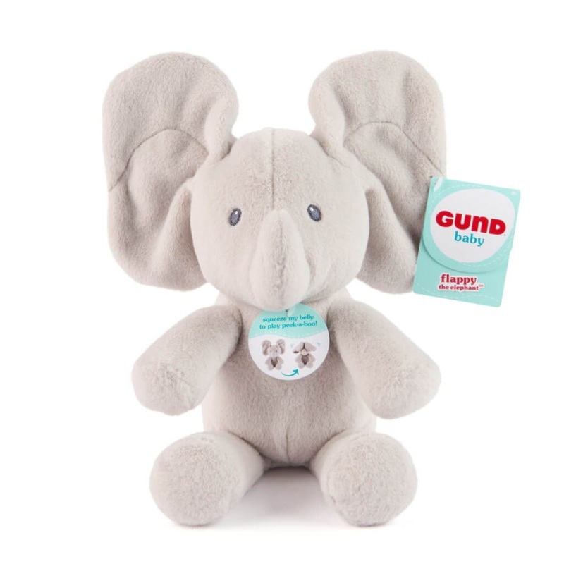 GUND PLUSH ELEPHANT HANDHELD PEEK A BOO
