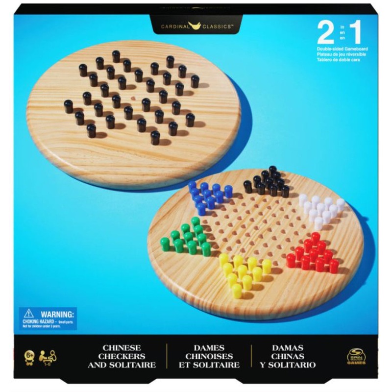 GAME CLASSIC WOODEN SOLITARE/CHINESE CK