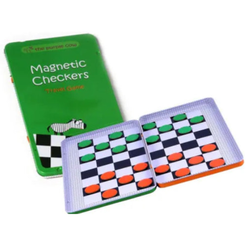 GAME MAGNETIC TRAVEL TIN CHECKERS
