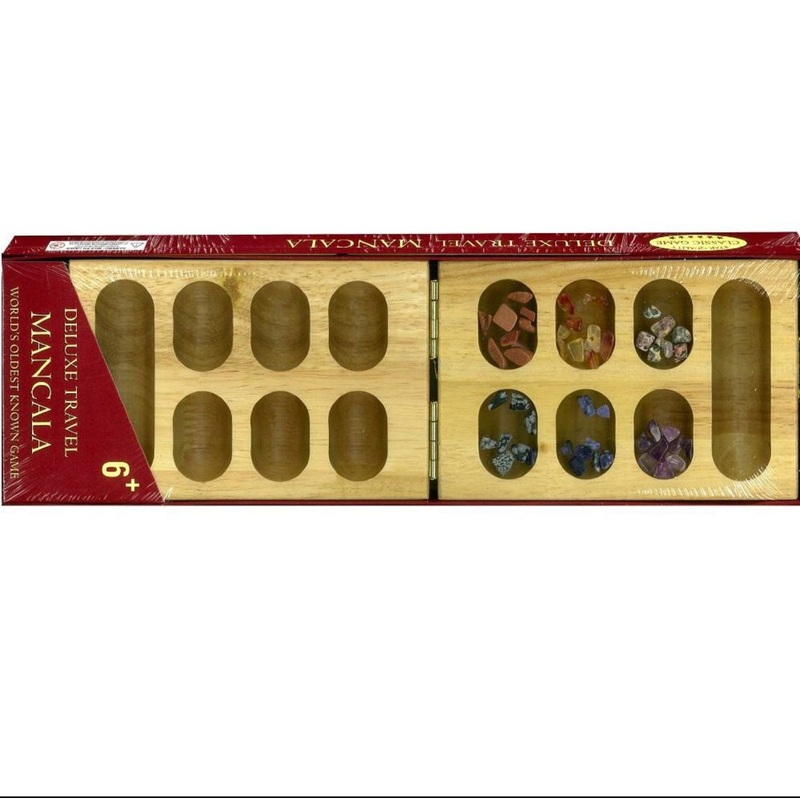 GAME MANCALA WOOD FOLDING TRAVEL