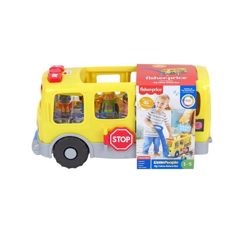 F/P LP YELLOW SCHOOL BUS PULL ALONG