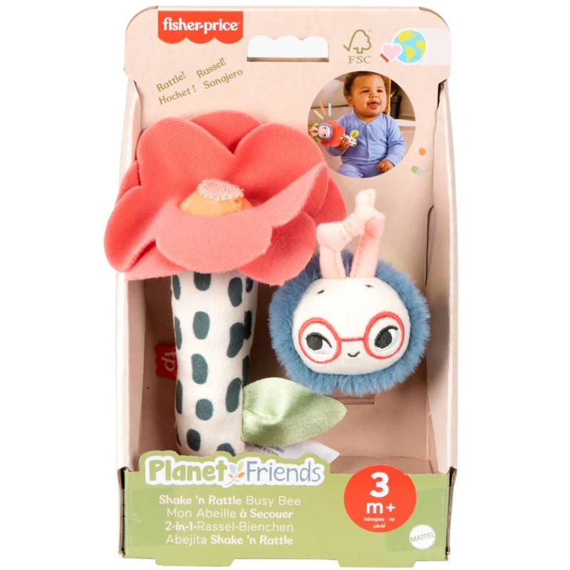 F/P PLANET FRIENDS RATTLE BUSY BEE