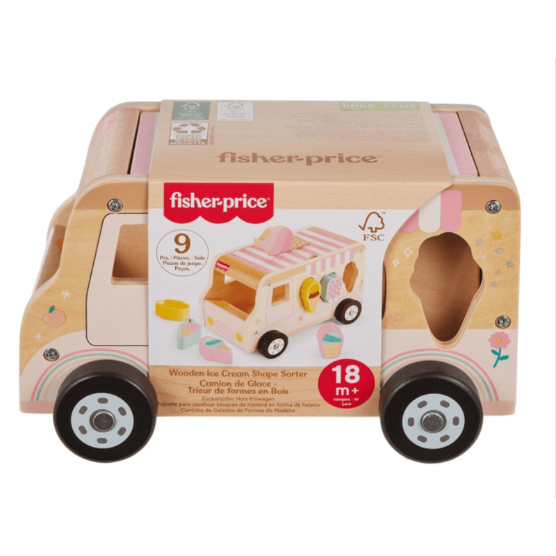 F/P WOODEN ICE CREAM SHAPE SORTER