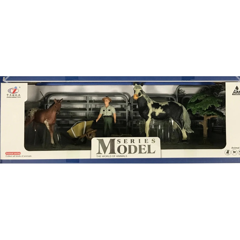 FARM ANIMALS HORSE & FOAL W FIG & ACC